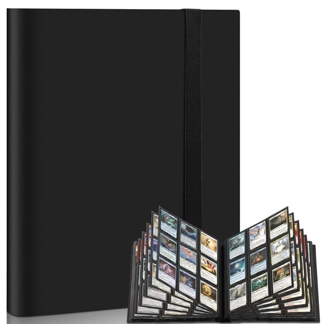 🃏 Mlikero Sammelalbum Karten, 360 Seitentaschen groß Sammelkarten Album, Sammelheft Sammelkarten Ordner Geschenk 🎁
