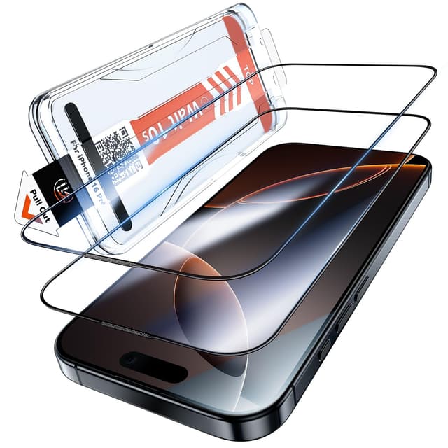 📱 LK Panzer Schutz Glas für iPhone 16 Pro - 2 Stück Transparent - 9H TOP Härte - Stoßfest & Kratzfest! 🌟