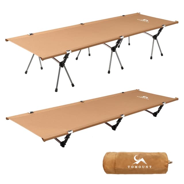 🏕️ TOMOUNT Feldbett Leichtes Campingliege Aluminiumlegierung Kompaktes Campingbett 🌿