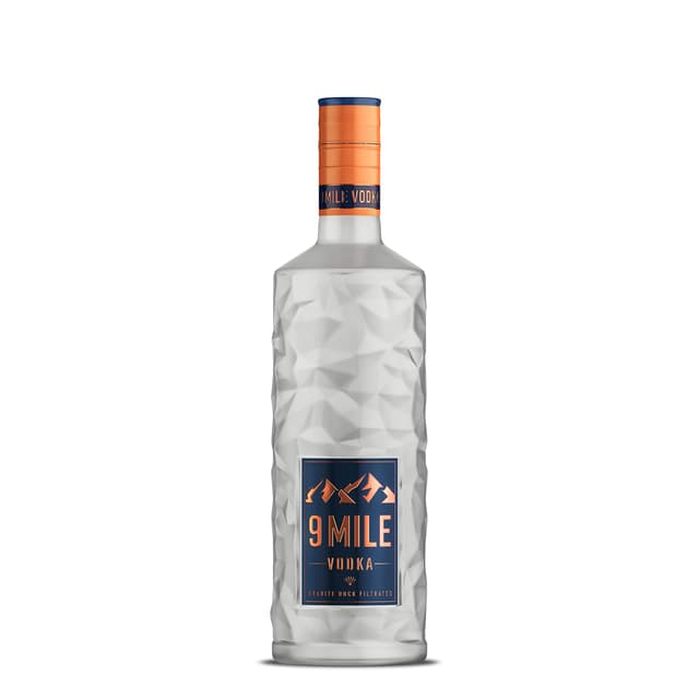 🍸 9 MILE Vodka 0,7l – Premium Vodka mit LED-Beleuchtung & Granite Rock Filtration 🎉