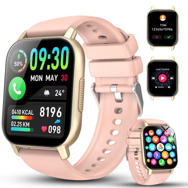 WeurGhy Smartwatch Damen Herren mit Telefonfunktion, 1,85'' Zoll HD Smart Watch 📱⌚