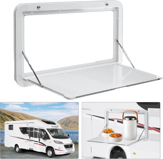 Wandklapptisch für Wohnmobile - 80*45cm (Weiß) ⭐️🚐