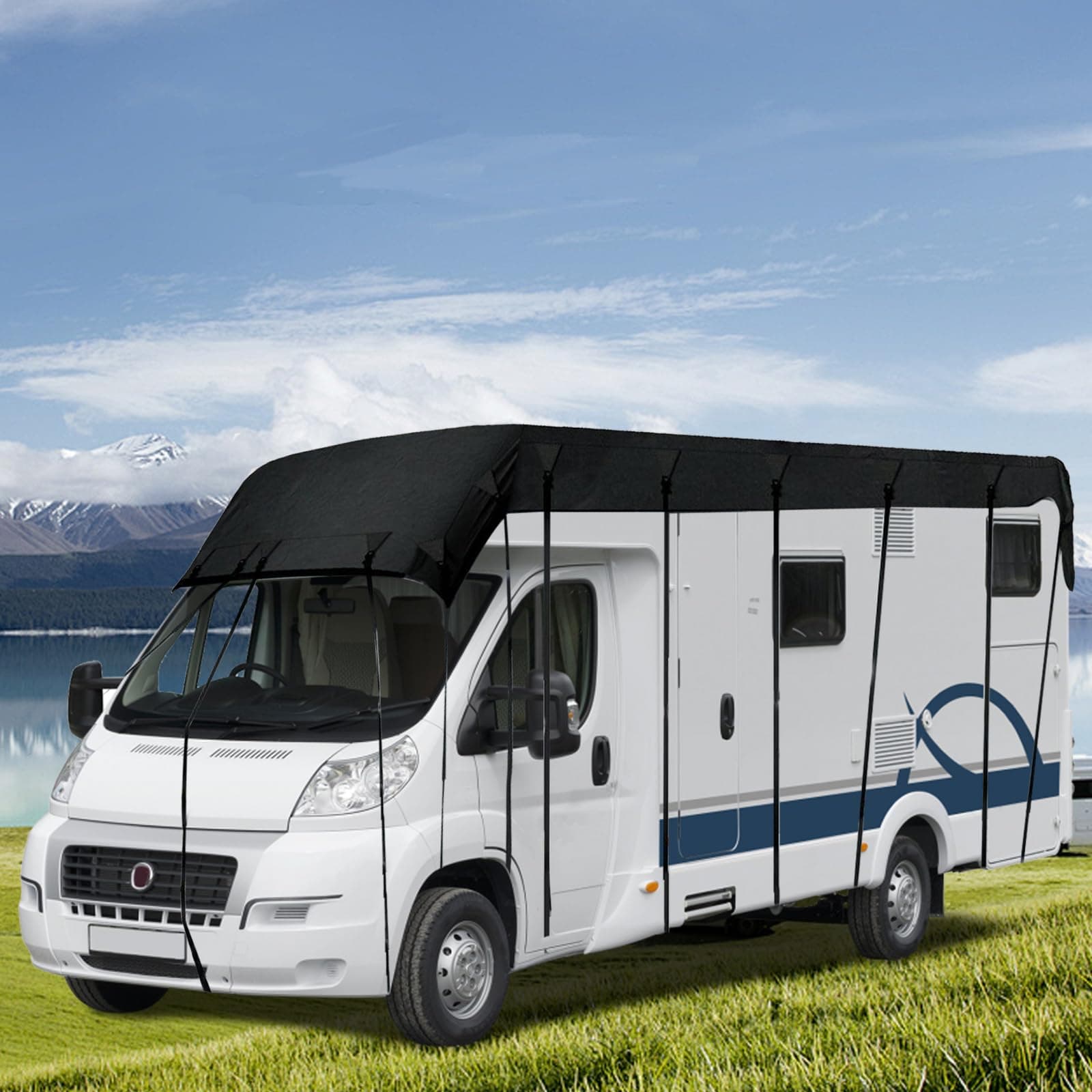 Wohnwagen Schutzhülle wasserdicht 210D Oxford Tuch Atmungsaktiv 🚐