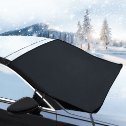 Noosverl Scheibenabdeckung Auto Winter | Wabdeckung Auto Faltbar Schutz Gegen Schnee, Eis, Frost und UV | Universelle Größe 190x107cm