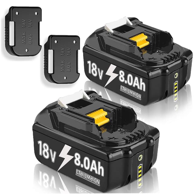 Angebot: 2X 18V 8.0Ah/8000mAh Ersatzakku für Makita BL1860B BL1860 BL1840 BL1830 BL1815 BL1835 BL1860B BL1850B BL1845 BL1850 194205-3 LXT-400 mit LED Werkzeugakku 8.0Ah AKKU 🎁🎁