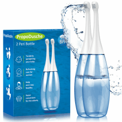Po Dusche für die postpartale Dammpflege 450ml Portable Bidet-Travel Bidet (zwei Einheiten) hellblau