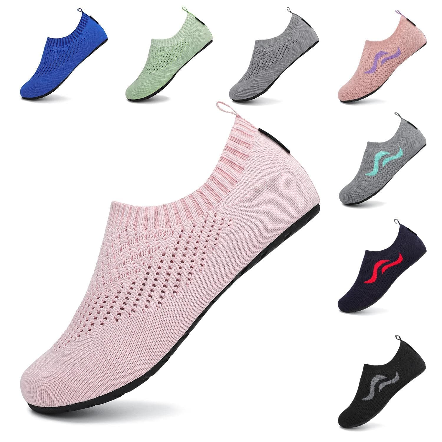 🌊👟 SAGUARO Unisex Badeschuhe Herren Schwimmschuhe Damen Aqua Schuhe 37-47EU 38/39 EU Pink