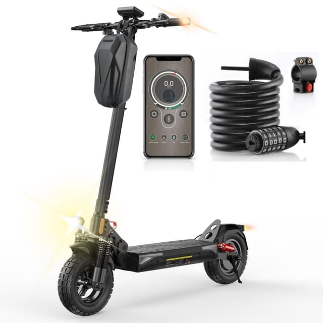 T4 10 Zoll Offroad Elektroroller +Schloss 🛴💥