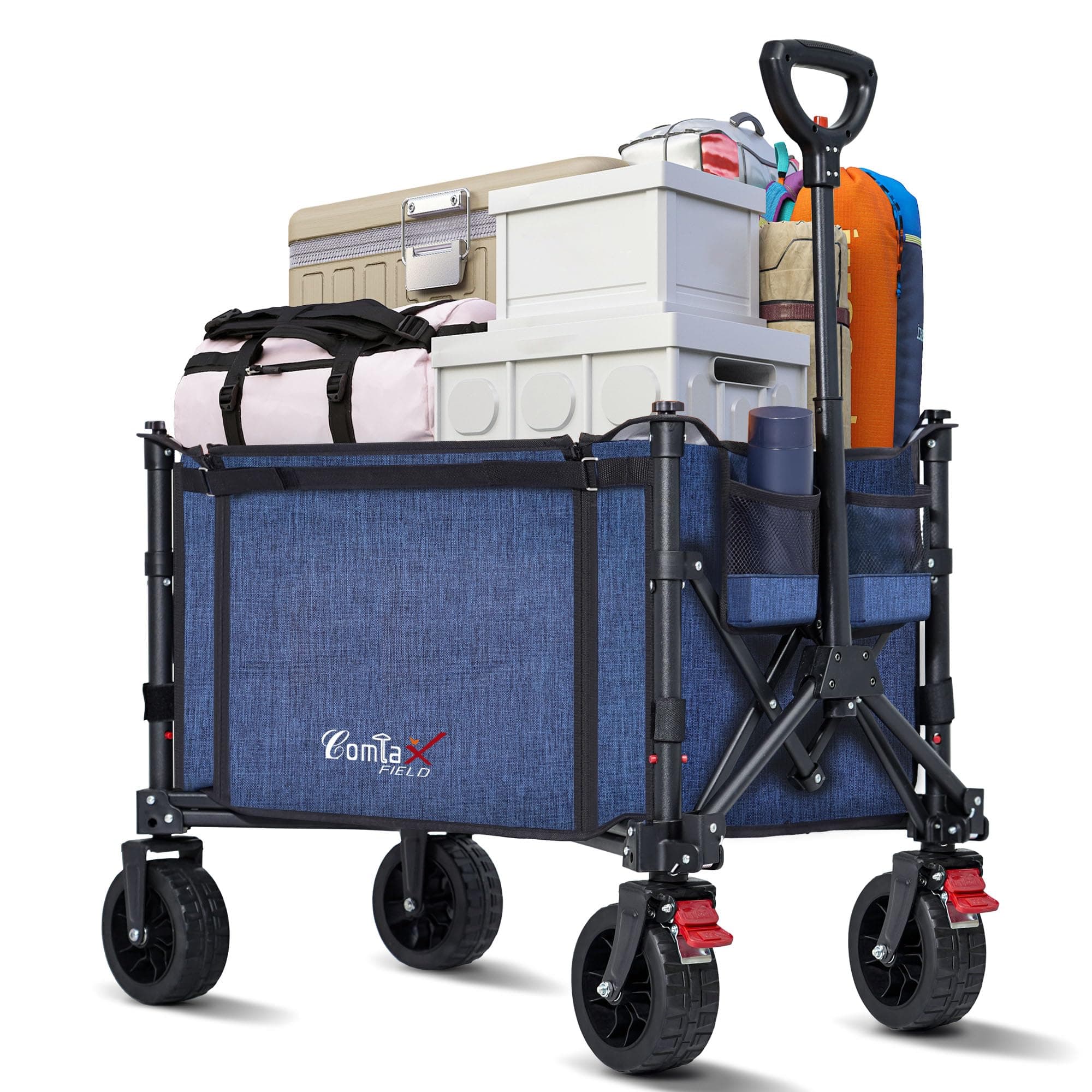 🌴 COMLAX FIELD Bollerwagen Faltbar mit Große All Terrain Räder - Angebot!