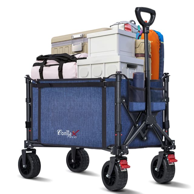 🌴 COMLAX FIELD Bollerwagen Faltbar mit Große All Terrain Räder - Angebot!