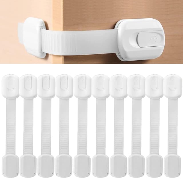 👶 Fhlbestyu Kindersicherung Schrank Baby, 10/8 Stück Schranksicherung Baby Schubladensicherung