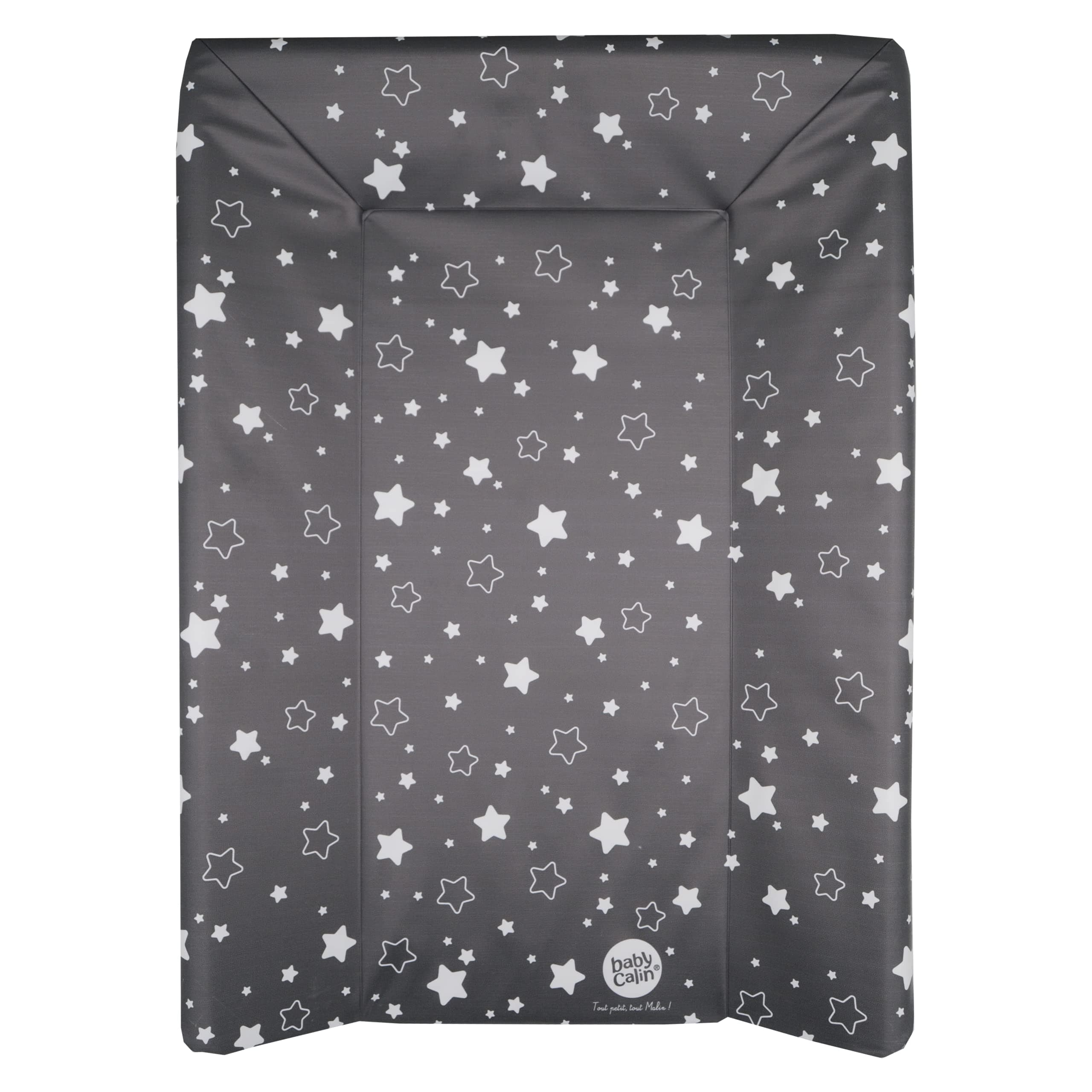 🌟👶 babyCalin Luxury Star Wickelauflage Dunkelgrau 50 x 70 cm 🌟👶