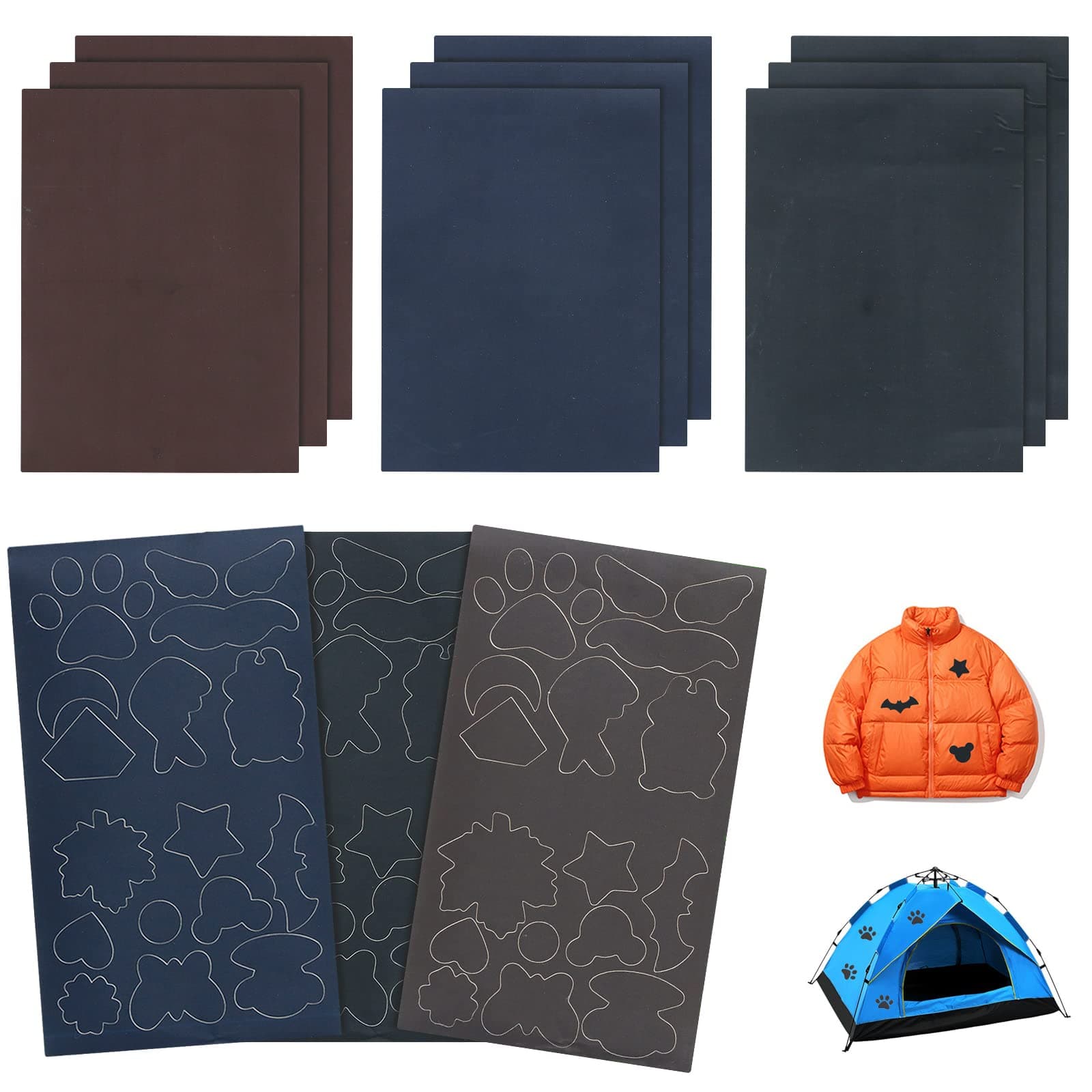🧵🧥 12 Stück Flicken für Daunenjacke Nylon Reparatur Patches