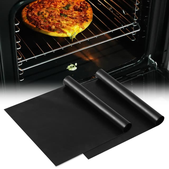 🌟 Angebot: KitchenRaku Backmatte 32x50cm (2er Pack Schwarz) 🍳🔥