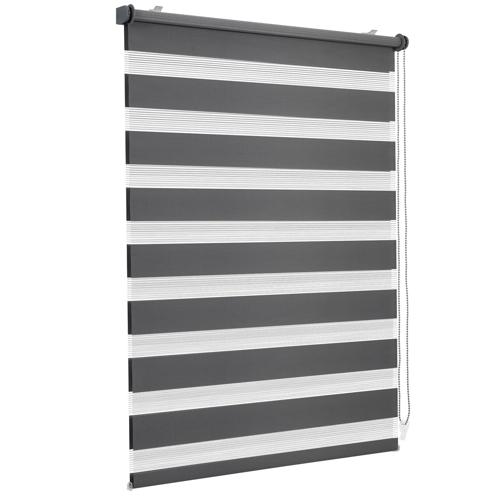 Sekey Doppelrollo Klemmfix ohne Bohren für Fenster, Doppelrollo 85 cm breit, Duo Rollo Jalousie Sonnenschutz, 85x130cm, Dunkelgrau B85 x H130 cm 🌞