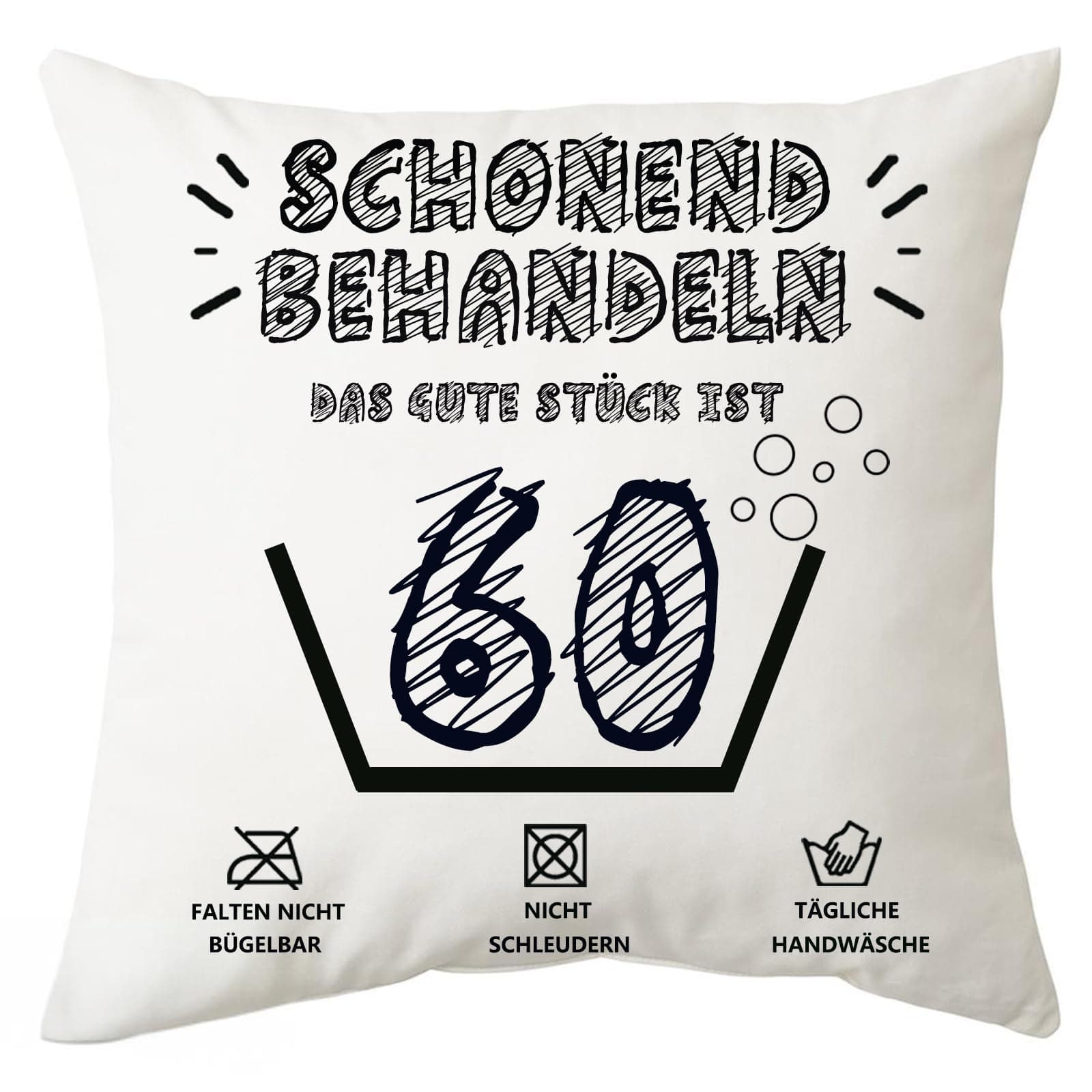 Toctax Lustiger Kissenbezug zum 60. Geburtstag 🎁