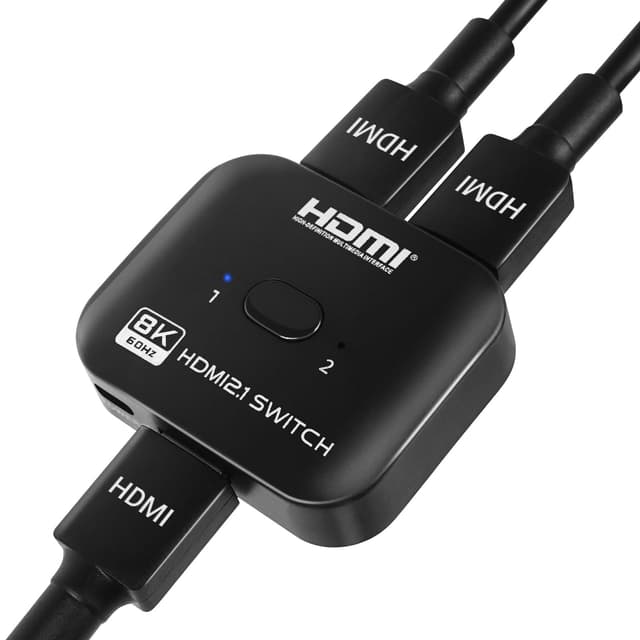 🔥 4K 120Hz HDMI Switch 2 in 1 Out & 8K 60Hz Splitter 🎮📽️