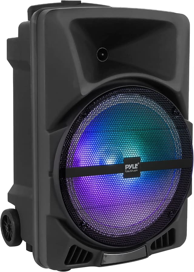 Pyle Bluetooth Lautsprecher Groß, Partybox, 800W Musikbox mit blinkkende DJ Lichter 🎉🔊