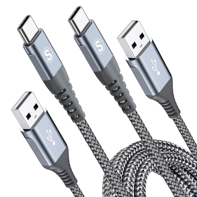 🔋📱 2 Stück 2M USB C Kabel 3.1A Schnellladung - Ladekabel für iPhone & Samsung 📦