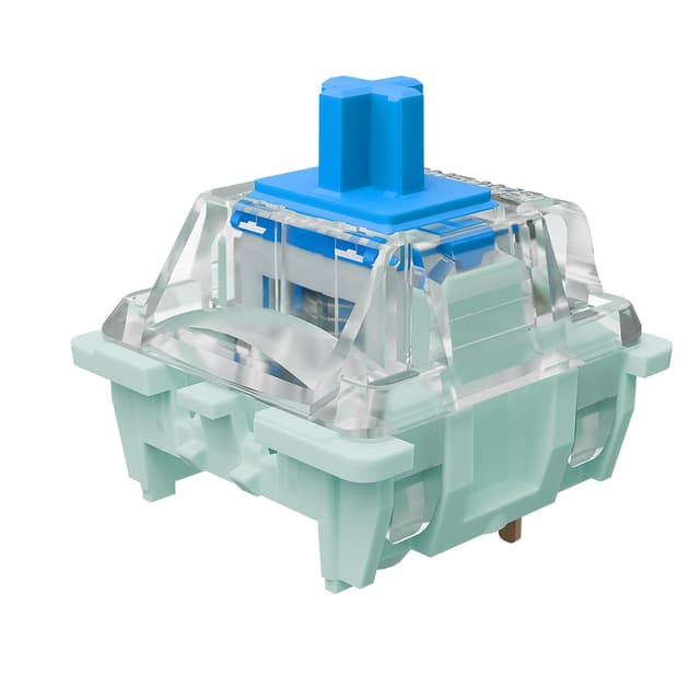🌟 Kutethy X Gateron JADE Series 3.0 Double-stage Spring Blue Switches,3-Pin 60gf Clicky/Pre Lubed für mechanische Tastatur（Blau,90pcs）
