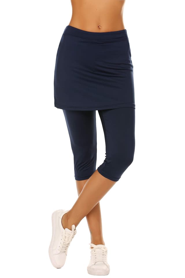 MAXMODA Tennisrock Damen Active Athletic Skort Leichter Rock mit Taschen 🎾🏌️‍♀️