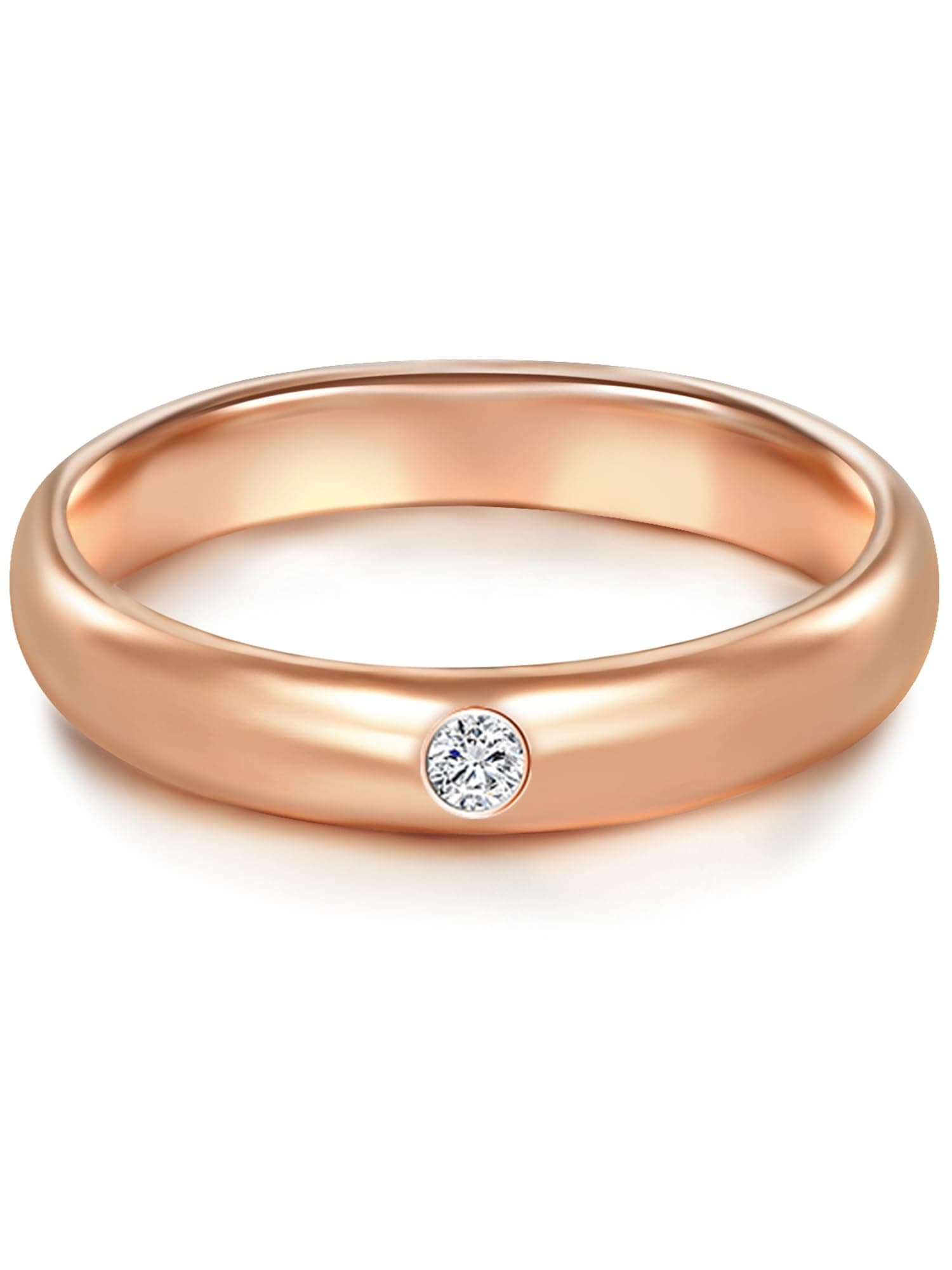 🌹 Trilani Damen Verlobungsring 925/- Sterling Silber rosevergoldet 💍