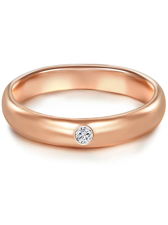 🌹 Trilani Damen Verlobungsring 925/- Sterling Silber rosevergoldet 💍