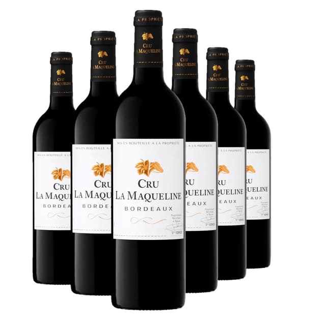 Cru La Maqueline - Rotwein Trocken - Bordeaux AOP - Terra Vitis (6 x 0,75 l) 🍷🍇
