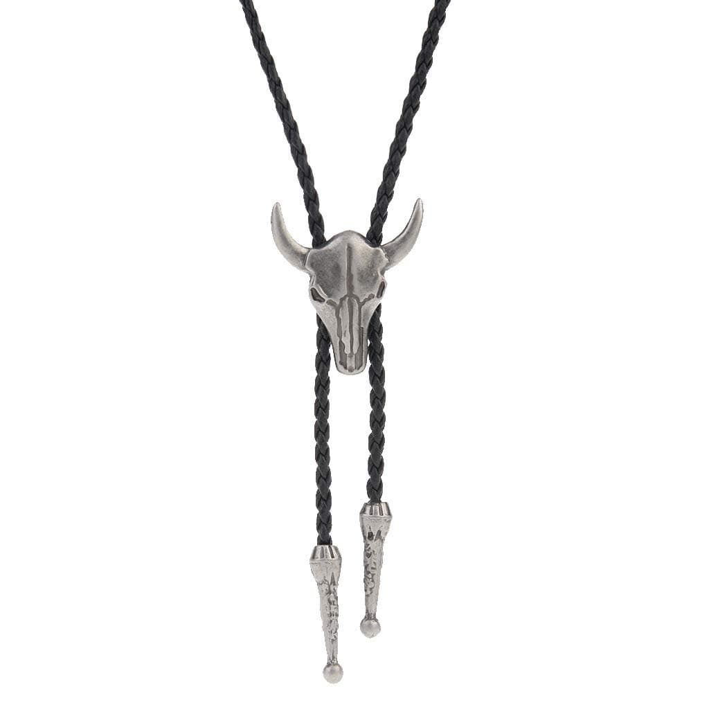 Coolla Bolo-Krawatte - Handgefertigter Bullen-Western-Cowboy-Anhänger in Vintage-Stil 🤠