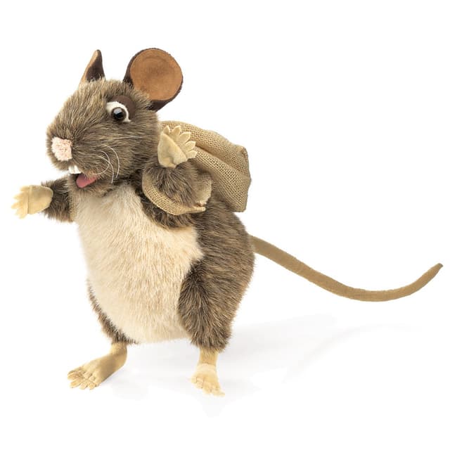 🎭 Folkmanis Pack Rat Handpuppe, Braun, Beige - Nur 44.95€!