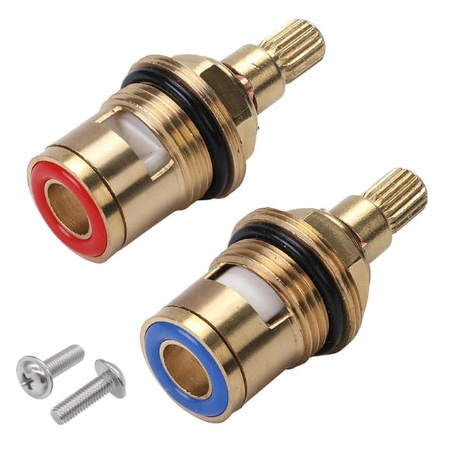 🔧 Amindz 2 Stück Wasserhahn Ventiloberteil 1/2" zoll 🚿