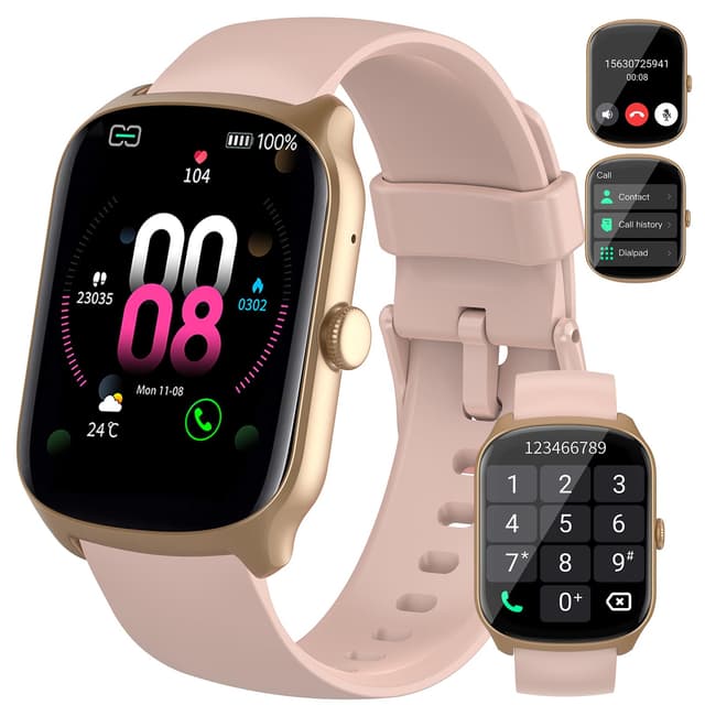 Smartwatch Herren Damen, 1,95" HD Gebogener Bildschirm Smart Watch 🌟