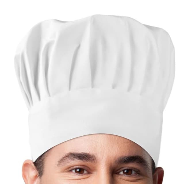 👨‍🍳👩‍🍳 Mezeic Unisex Erwachsene Koch Hut Einstellbare Küche Kochen Caps mit elastischen Band Pizza Brot Bäcker Hut für Männer Frauen Weiß Normal - Angebot!