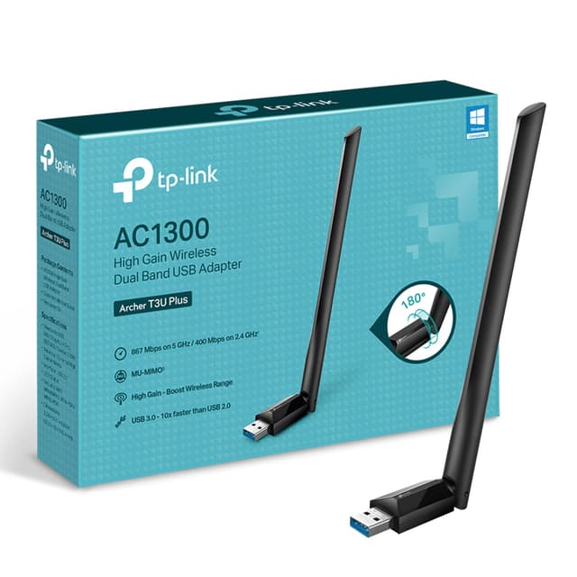 🚀 Angebot: TP-Link Archer T3U Plus AC1300 High Gain USB WLAN Stick Adapter mit Antennen
