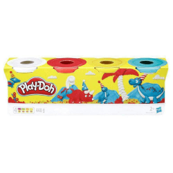 🎨 Hasbro Play-Doh-Set 4er Pack Grundfarben Knetmasse 🌈 Angebot bei HelloDeals