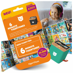 🐯🎧 Tigermedia Tigertones-Ticket 6 Monate tigerbox TOUCH 20.000 Hörspiele 🌟🐷🐻