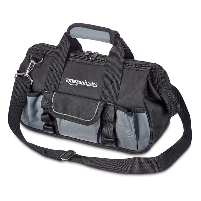 🔧🔨 Amazon Basics Werkzeugtasche, 32 cm, Schwarzes Werkzeugtasche 32 cm 🔨🔧
