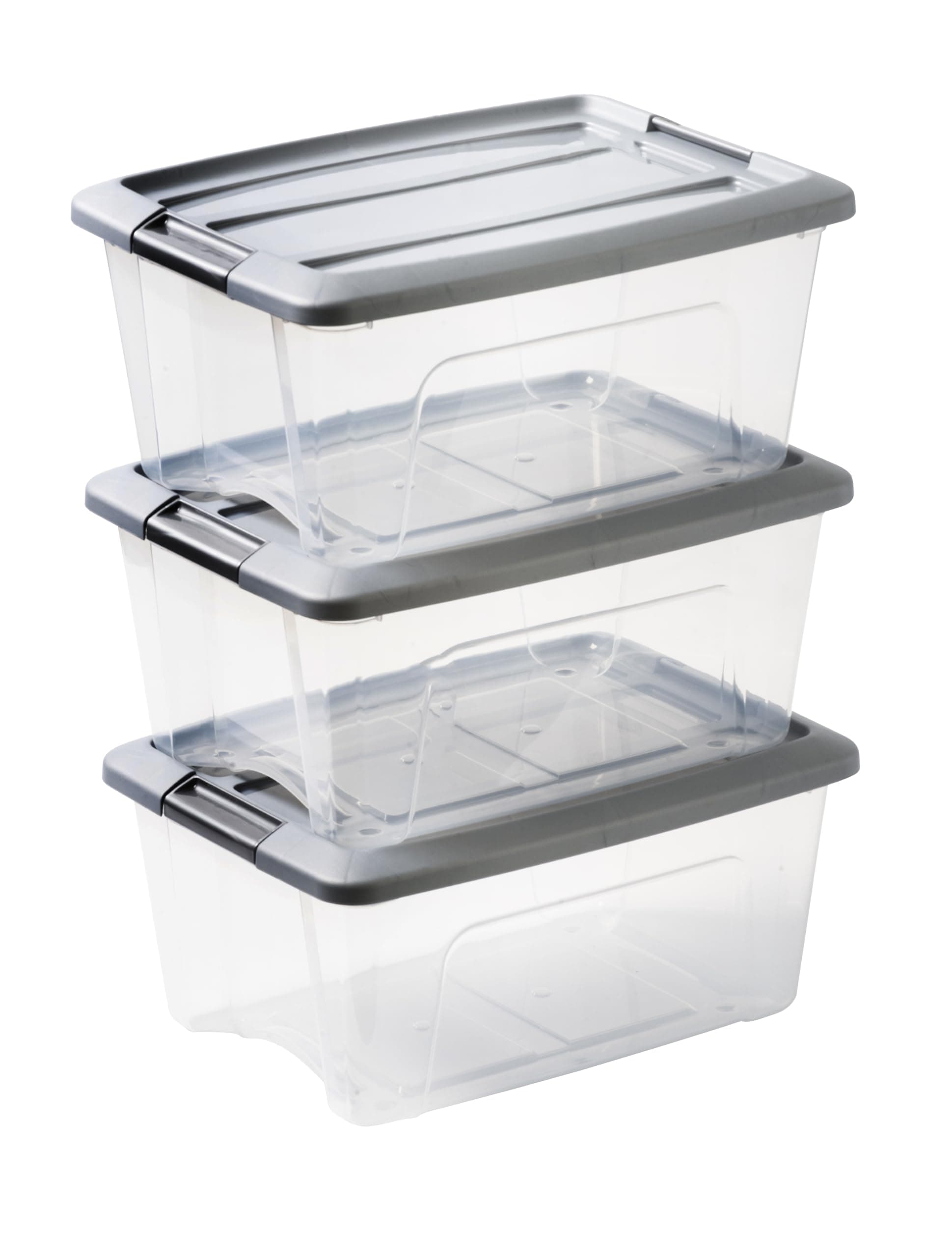 🌟 3er-Set Aufbewahrungsboxen mit Deckel 15L - BPA-freies Plastik 🌟