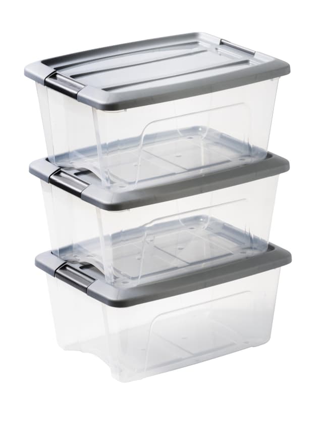 🌟 3er-Set Aufbewahrungsboxen mit Deckel 15L - BPA-freies Plastik 🌟