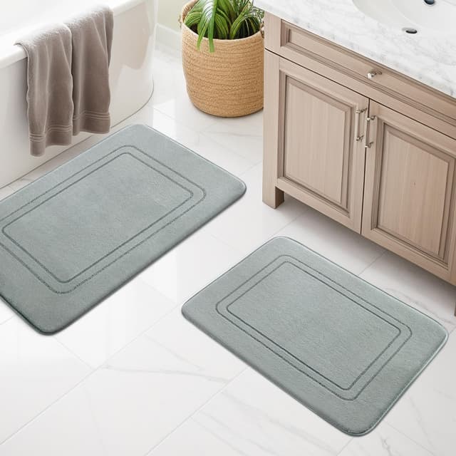 🛁 Chakme Badezimmerteppich Set 2 Teilig | Weiche Badematte aus Memory-Schaum 🚿