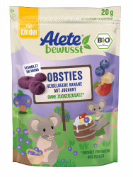 Alete bewusst Obsties Heidelbeere Banane mit Joghurt - Fruchtiger Genuss für Kinder! Angebot bei HelloDeals
