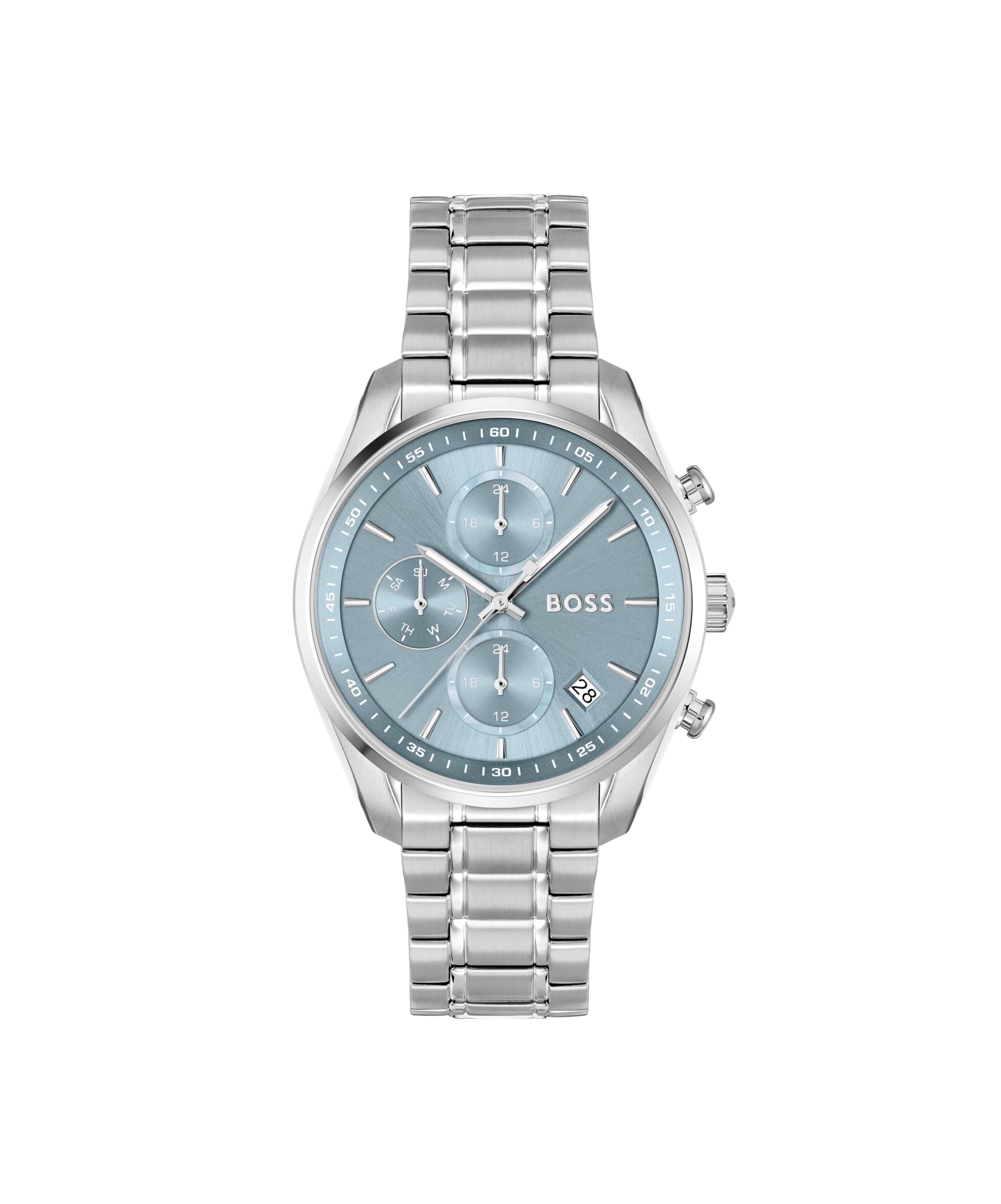 BOSS Multi Zifferblatt Quarz Uhr für Damen Kollektion Grand Tour Ladies mit Edelstahlarmband Silver ⌚🌟