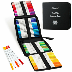 Ohuhu 80 Farben Dual Tip Brush & Fineliner Marker 🎨🖋️
