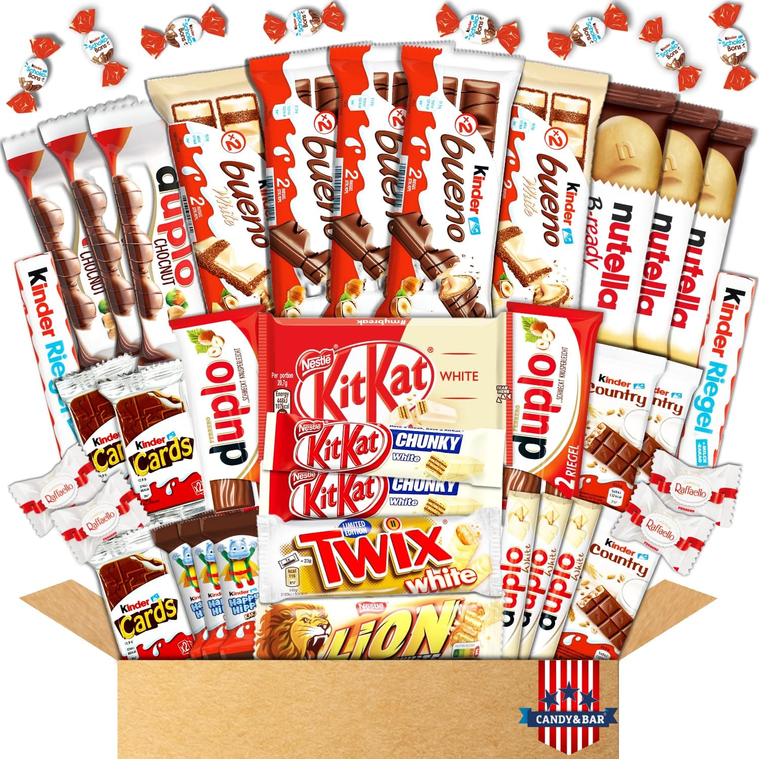 Schokoladen Big Box XXL | Kinderschokolade | Schokoriegel | Nervennahrung | Schokolade | Geschenkbox | ausgefallenes Geschenk | Ausgewählter Mix | Candy & Bar ®
