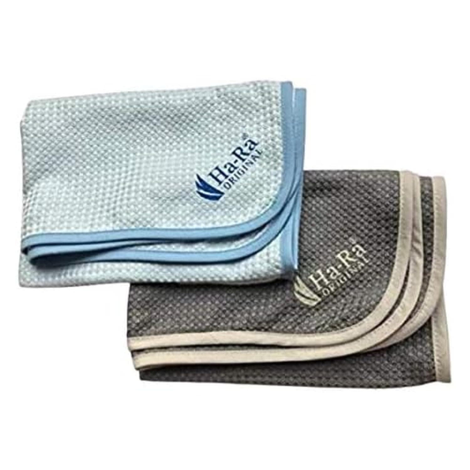 Ha-Ra Hammer-Tuch 2er-Set blau-anthrazit 67x50cm 💧 | Microfaser Putztuch saugstark