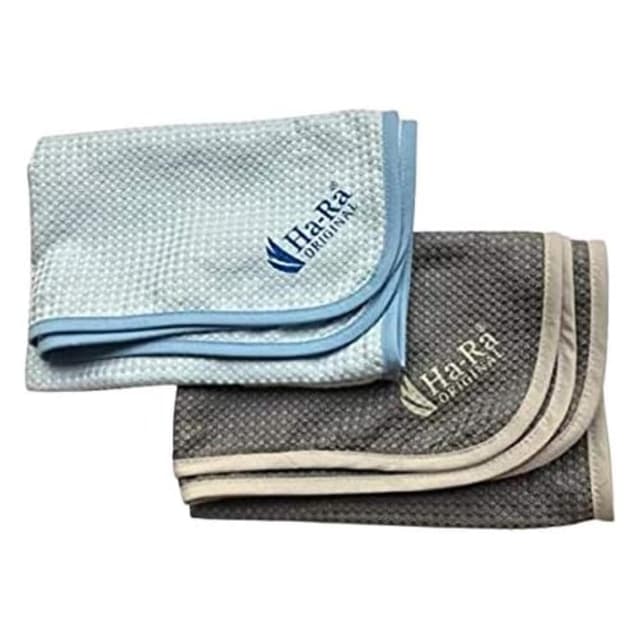 Ha-Ra Hammer-Tuch 2er-Set blau-anthrazit 67x50cm 💧 | Microfaser Putztuch saugstark