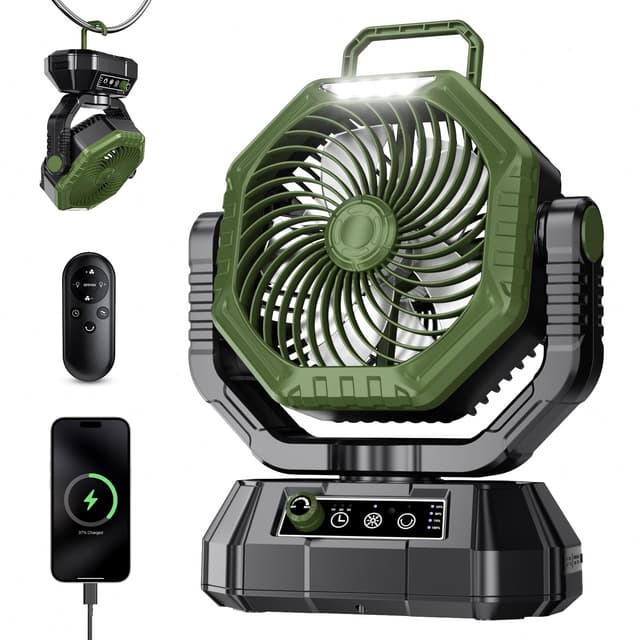 🏕️ AJVV Camping Ventilator mit Akku 20000mAh - Sonderangebot!