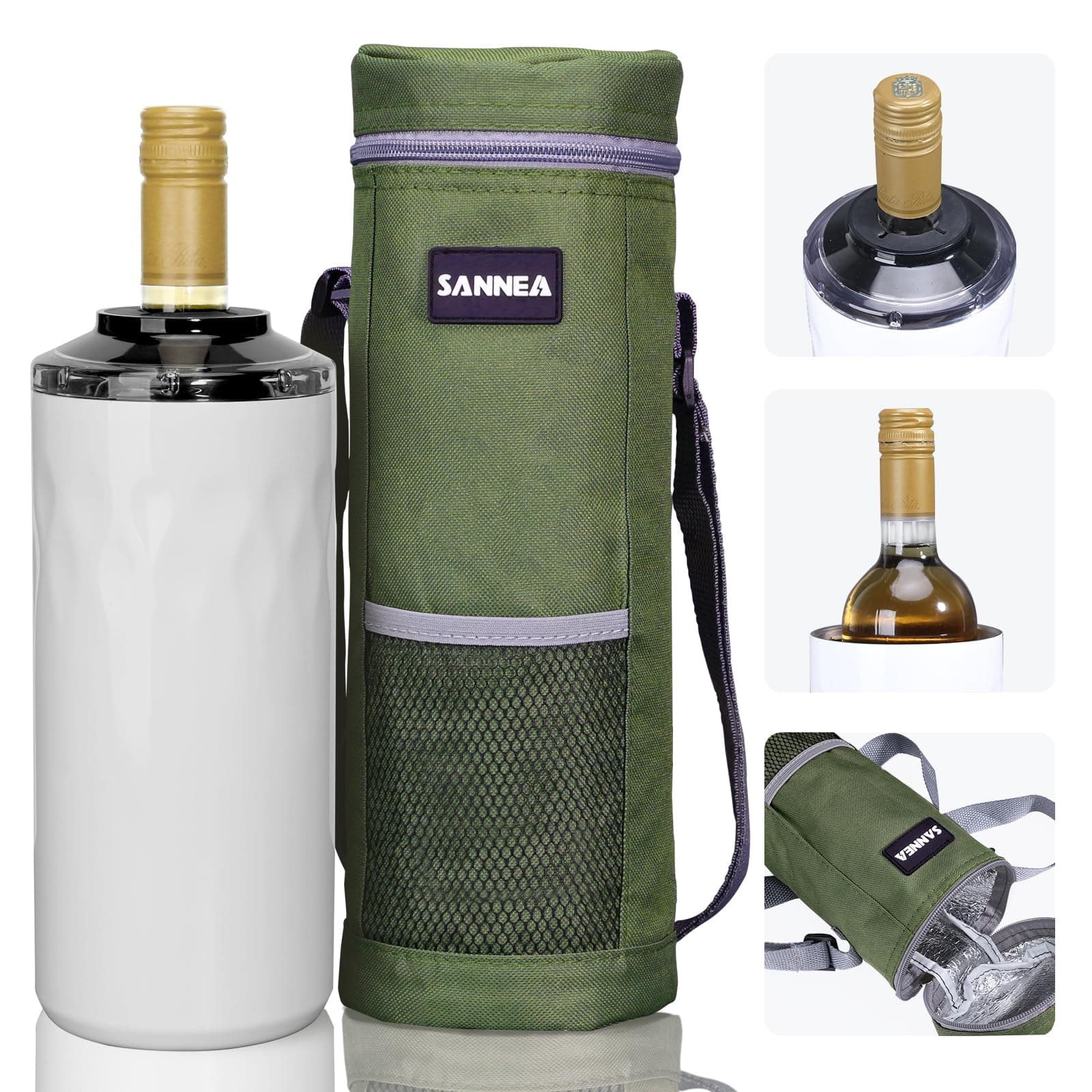 🍷🥂 TaoAcc Weinkühler für Weinflaschen - 6 Stunden Kühlung für Unterwegs! 🌞