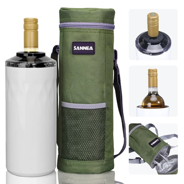 🍷🥂 TaoAcc Weinkühler für Weinflaschen - 6 Stunden Kühlung für Unterwegs! 🌞
