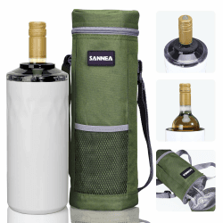 🍷🥂 TaoAcc Weinkühler für Weinflaschen - 6 Stunden Kühlung für Unterwegs! 🌞